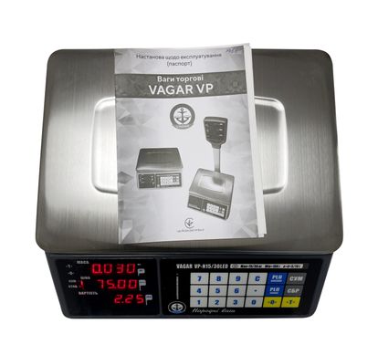 Весы торговые электронные VAGAR VP-N 15/30 RS232